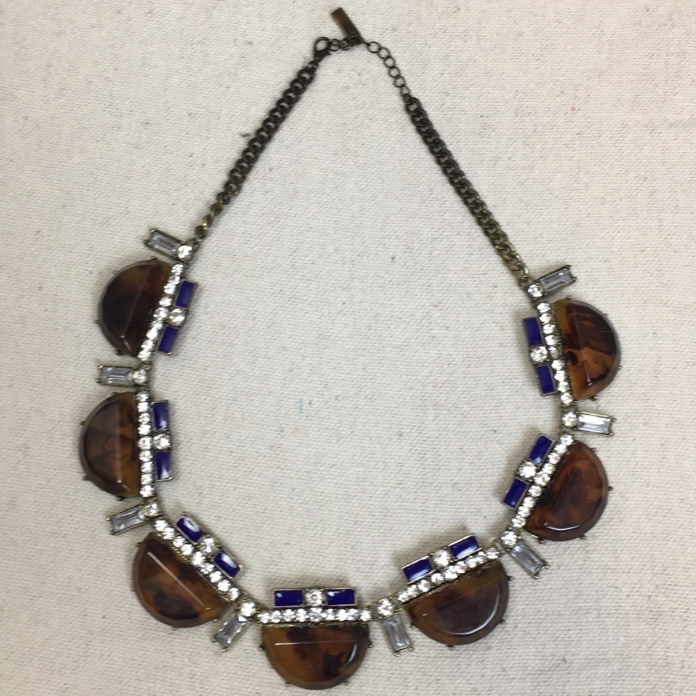 Bauble Bar Faux tortoise statement necklace - Picture 2 of 9